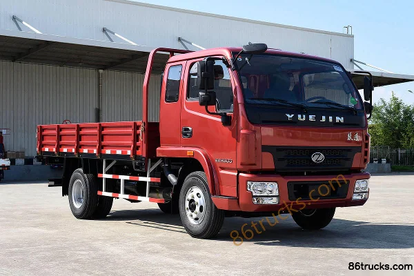 Yuejin Shuaihu H500-38 125 hp 4X2(6 wheels) 5.2m Cab-over Flatbed Light Truck Exterior
