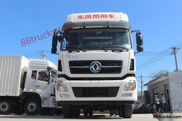 Dongfeng Commercial Vehicle Tianlong Heavy Truck 245 hp 6X2(8 wheels) 9.4m Van Cargo Truck Exterior (3) | 86Trucks