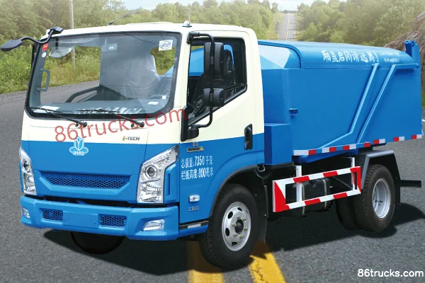 Yuejin Transcend C300 125 hp 4X2(6 wheels) Garbage Truck (Huguang Brand) Exterior