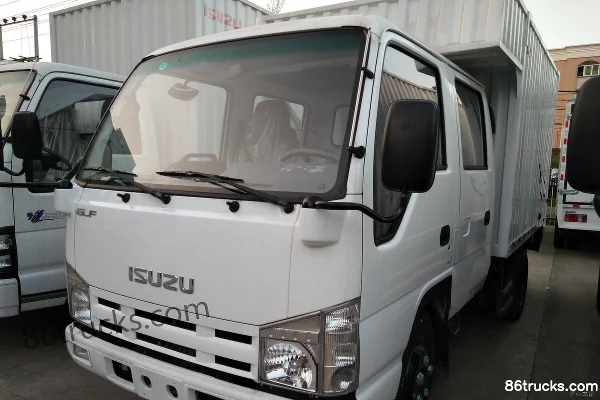 Qingling Isuzu 100P 98hp 4X2(6 wheels) 2.7m Double Row Van Light Truck Exterior (3) | 86Trucks