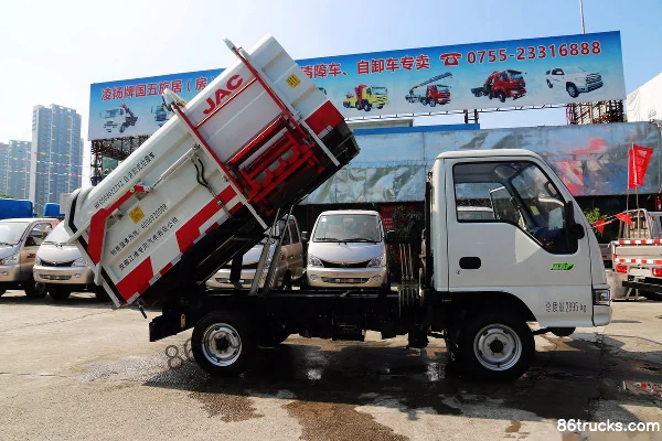 JAC Kangling X1 87 hp 4X2(6 wheels) 2400mm Wheelbase Dump Garbage Truck Body (1) | 86Trucks