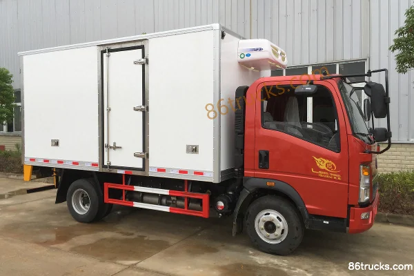 Sinotruk HOWO Hanjiang 115 ch 4X2(6 roues) camion frigorifique (marque Huawei Chile) Extérieur (2) | 86Trucks