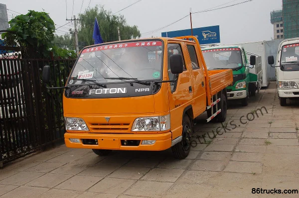 Foton Aumark Série N 95 ch 4X2(6 roues) 3,3 m cabine double plateau léger Extérieur (2) | 86Trucks