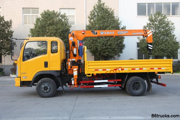 Dayun Zhengtu 115 ch 4X2(6 roues) camion avec grue Extérieur (2) | 86Trucks
