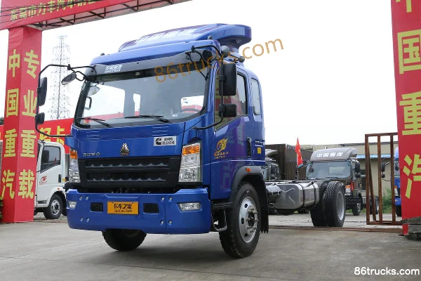 Sinotruk HOWO Tongsai 154 ch 4X2(6 roues) 5,2 m châssis de camion porteur fourgon à cabine demi-avancée Extérieur (3) | 86Trucks