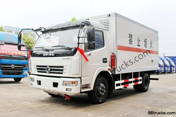 Dongfeng Duolika D6 115 hp 4X2(6 wheels) flammable gas cylinder transport truck Exterior (3) | 86Trucks