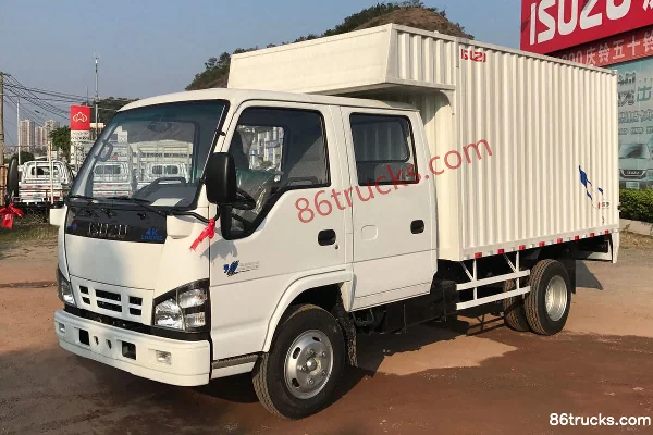 Qingling Isuzu 600P 120 hp 4X2(6 wheels) 3.2m Double Cab Van Light Truck Exterior (2) | 86Trucks