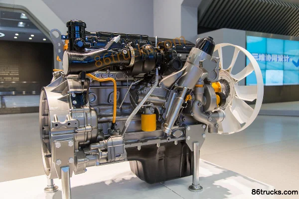 Weichai WP10H400E50 400 hp 10L China V Diesel Engine Exterior (3) | 86Trucks