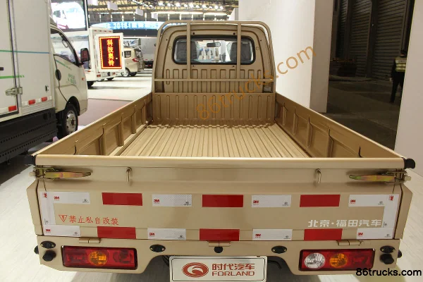 Foton Times Yuling VQ1 1.1L 61hp 4X2(6 wheels) Gasoline Single Row Flatbed Micro Truck (Semi-load-bearing) Body (1) | 86Trucks