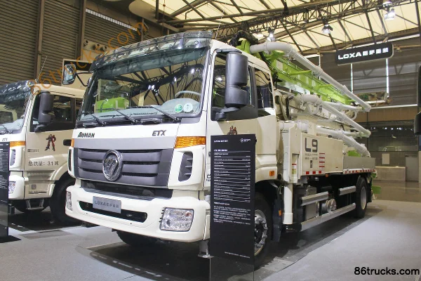Foton Leisha 330 hp 4X2(6 wheels) 27m concrete pump truck Exterior (3) | 86Trucks