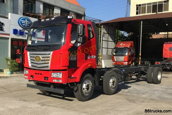 FAW Liute Jinlu Medium Truck 220 hp 6X2(8 wheels) 9.6m Van Truck Chassis Exterior (2) | 86Trucks