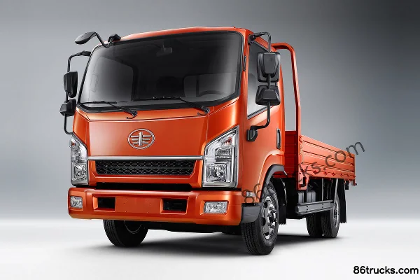FAW Hongta FAW Jiefang Xinjinling 120 hp 4X2(6 wheels) 4.2m Single Row Flatbed Light Truck Official Photos (3) | 86Trucks