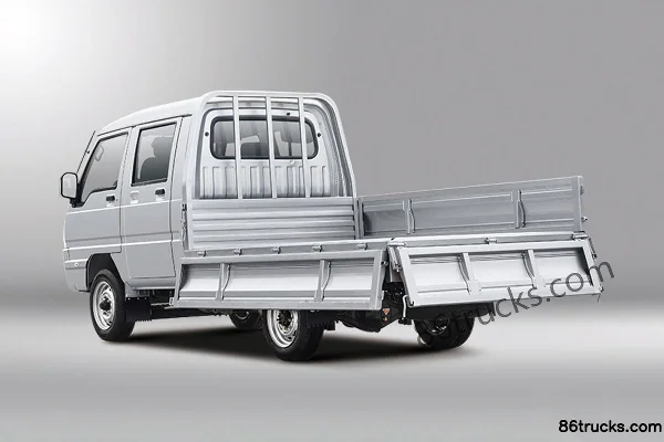 JAC Kangling X3 1.3L 87 hp 4X2(6 wheels) Gasoline 2.5m Double Row Flatbed Mini Truck Body (1) | 86Trucks