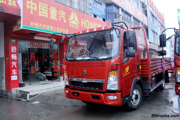 Sinotruk HOWO Han Jiang 95 hp 4X2(6 wheels) 3.65 m Single Row Flatbed Light Truck Exterior (3) | 86Trucks