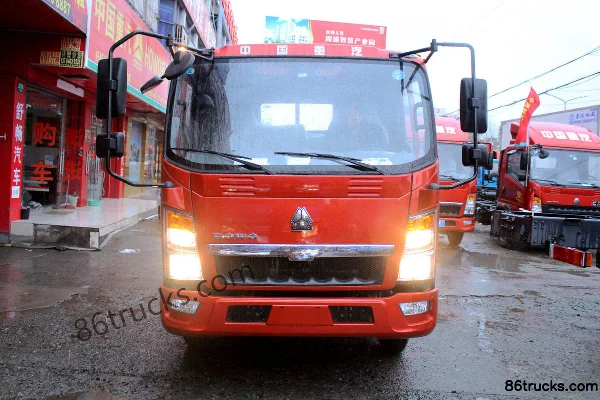 Sinotruk HOWO Han Jiang 95 hp 4X2(6 wheels) 3.65 m Single Row Flatbed Light Truck Exterior (2) | 86Trucks