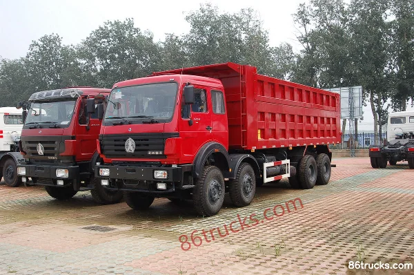 Beiben NG80B Heavy Truck 375hp 8X4(12 wheels) 8.2m Dump Truck Exterior (2) | 86Trucks