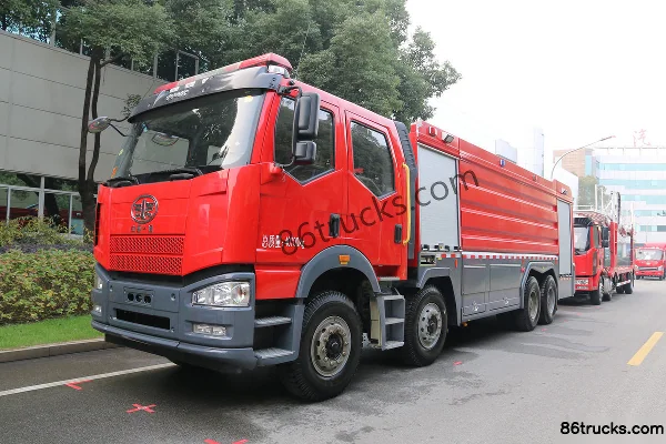 FAW Jiefang J6P heavy truck 420 hp 8X4(12 wheels) water tank fire truck (Zhongzhuo Times brand) (ZXF5400GXFSG210/Y) Exterior (3) | 86Trucks