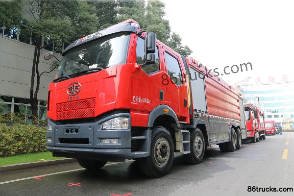 FAW Jiefang J6P heavy truck 420 hp 8X4(12 wheels) water tank fire truck (Zhongzhuo Times brand) (ZXF5400GXFSG210/Y) Exterior (2) | 86Trucks