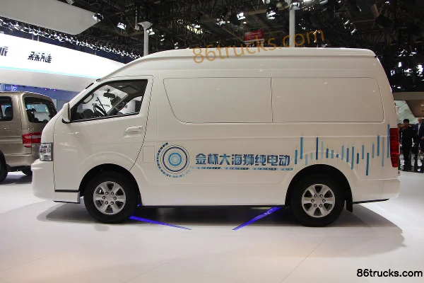 Jinbei Dahai Shi 68ch 4.88m enclosed box truck (pure electric) Extérieur (3) | 86Trucks