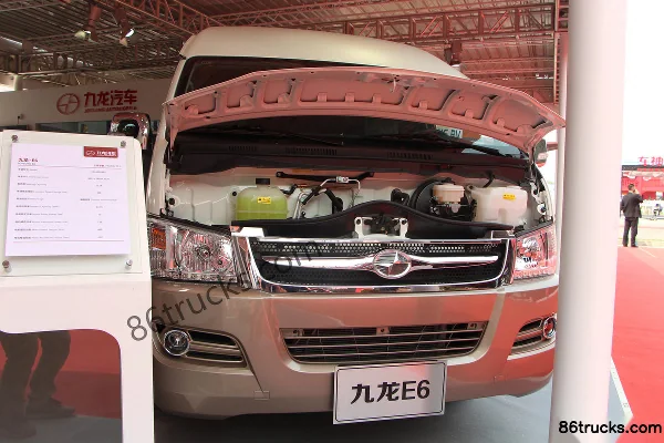Jiulong E6 95 hp 6.01m pure electric enclosed cargo van Chassis (1) | 86Trucks
