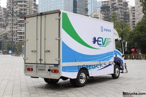 FARIZON E200 Luxury Edition 6.7T 4.14m Single Row Pure Electric Van Light Truck 76.28kWh 4X2(6 wheels) Exterior (3) | 86Trucks