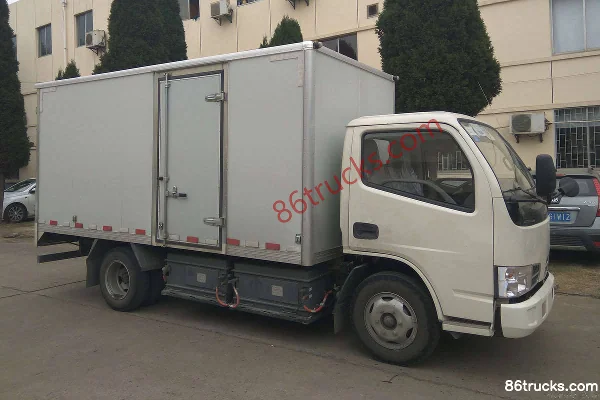 Dongfeng 4.5T 4.12m camion léger fourgon électrique pur à cabine simple 77.6kWh 4X2(6 roues) Extérieur (2) | 86Trucks
