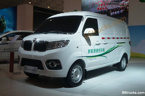 Jinbei Qiyun 41hp 4.2m pure electric enclosed truck Exterior (2) | 86Trucks