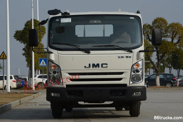 JMC Kaiyun version améliorée carrosserie moyenne modèle standard 116 ch 4X2(6 roues) camion plateau léger cabine simple 4,155 m (frein hydra