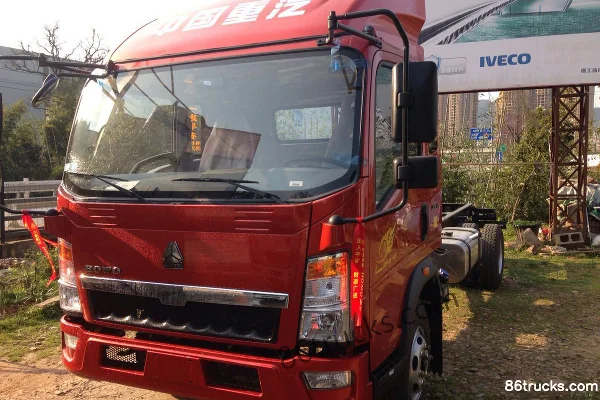 Sinotruk HOWO Hanjiang 170 ch 4X2(6 roues) châssis de camion porteur fourgon à cabine demi-profonde 5,2 m Extérieur (3) | 86Trucks
