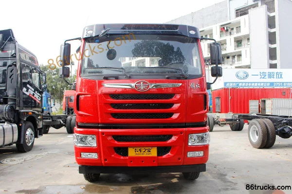 FAW Jiefang Qingdao Han V Heavy Truck 310 hp 8X4(12 wheels) 6.8m Dump Truck Chassis Exterior (2) | 86Trucks