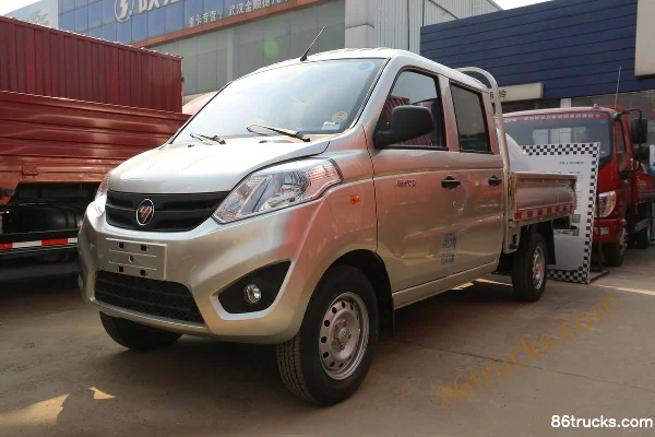 Foton Xiangling V1 1.3L 87hp 4X2(6 wheels) Gasoline/CN 2.1m Double Row Flatbed Mini Truck Exterior (3) | 86Trucks