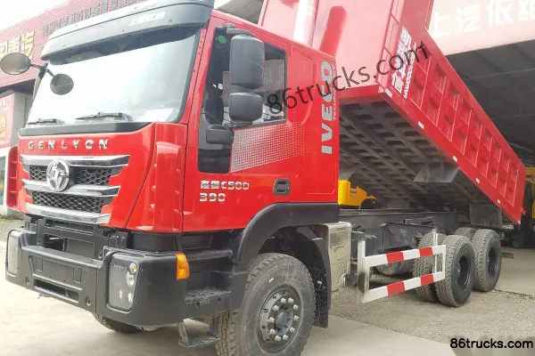 SAIC Hongyan Genlyon C500 Heavy Truck Standard Version 350 hp 6X4(10 wheels) 5.8m Dump Truck Exterior (3) | 86Trucks