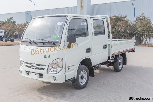 Yuejin Xiaofuxing S50Q 1.1L 60hp 4X2(6 wheels) Gasoline 2.45m Double Row Drop Side Mini Truck Exterior (3) | 86Trucks
