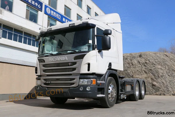 Scania Série P poids lourd 410 ch 6X4(10 roues) tracteur routier (modèle P410) Extérieur (3) | 86Trucks