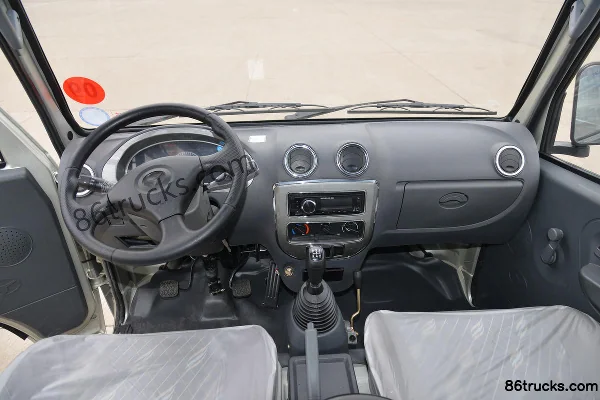 Shifeng Fengling 1.3L 87hp 4X2(6 wheels) Gasoline 2.54m Double Row Van Mini Truck Cab (2) | 86Trucks