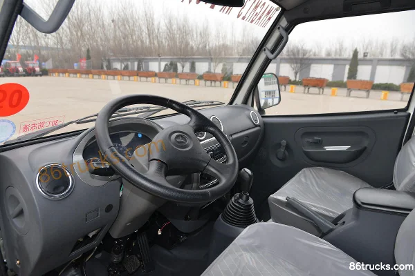 Shifeng Fengling 1.3L 87hp 4X2(6 wheels) Gasoline 2.54m Double Row Van Mini Truck Cab (1) | 86Trucks