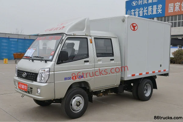 Shifeng Fengling 1.3L 87hp 4X2(6 wheels) Gasoline 2.54m Double Row Van Mini Truck Exterior (3) | 86Trucks