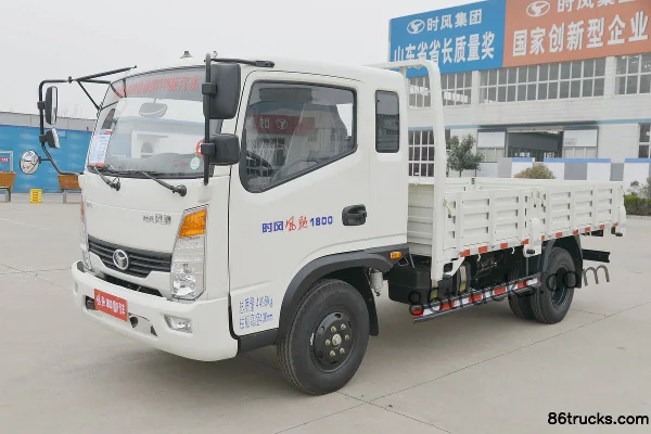 Shifeng Fengchi 143hp 4X2(6 wheels) 4.67m semi-row flatbed cargo truck Exterior (3) | 86Trucks