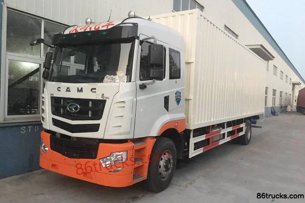 Hualing Hanma H6 245hp 4X2(6 wheels) 9.6m Box Van Cargo Truck Exterior