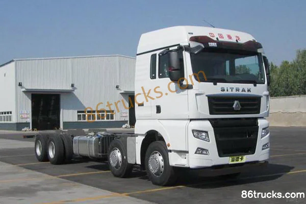 Sinotruk Sitrak SITRAK C7H Heavy Truck 540 hp 8X4(12 wheels) Cargo Truck Chassis Exterior