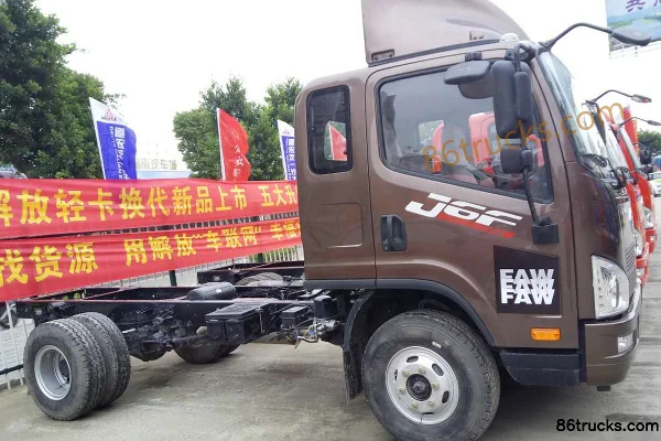 FAW Jiefang J6F 160hp 4X2(6 wheels) 3.85m Semi Row Cage Cargo Truck Chassis Exterior (2) | 86Trucks
