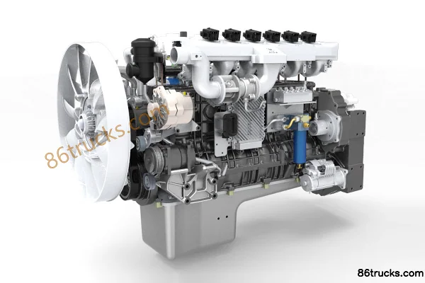 Weichai WP12NG350E52 350 hp 12L China V Natural Gas Engine Exterior (2) | 86Trucks