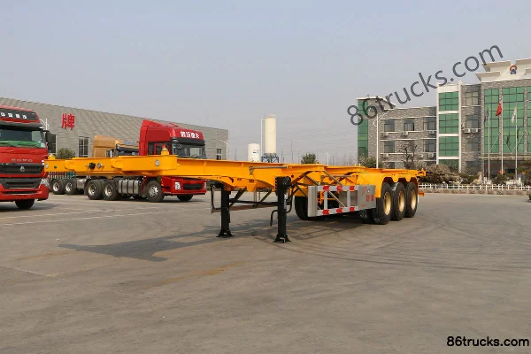 Luoxiang 40ft lightweight container skeleton semi-trailer Exterior