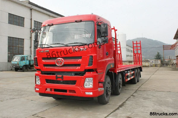 Sanhuan Shitong Yulong 310hp 8X4(12 wheels) Flatbed Truck Exterior (2) | 86Trucks