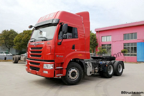 FAW Jiefang Qingdao Tian V Heavy Truck Hazardous Chemical Version 430 hp 6X4(10 wheels) Dangerous Goods Tractor Truck Exterior (3) | 86Truck