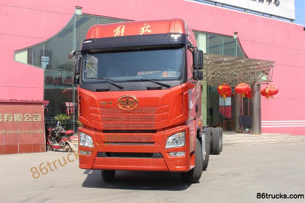 FAW Jiefang Qingdao JH6 Heavy Truck 350hp 8X4(12 wheels) 9.5m Van Cargo Truck Chassis Exterior (3) | 86Trucks