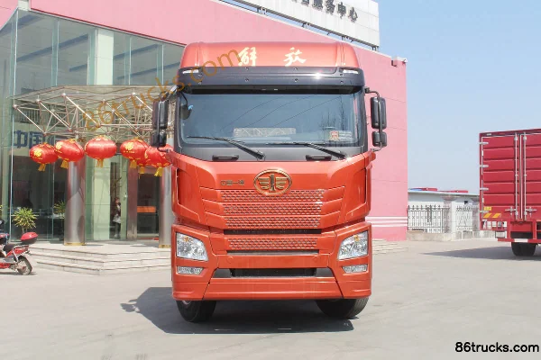 FAW Jiefang Qingdao JH6 Heavy Truck 350hp 8X4(12 wheels) 9.5m Van Cargo Truck Chassis Exterior (2) | 86Trucks