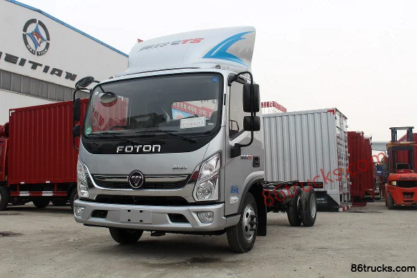 Foton Ollin CTS 131hp 4X2(6 wheels) 4.18m single-row flatbed truck chassis (hydraulic brake) Exterior (3) | 86Trucks