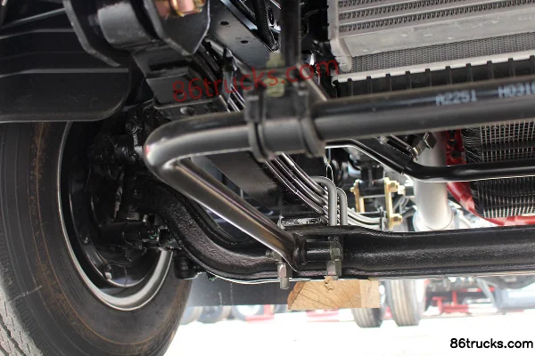Foton Ollin CTS 131hp 4X2(6 wheels) 4.18m single-row flatbed truck chassis (hydraulic brake) (2) | 86Trucks