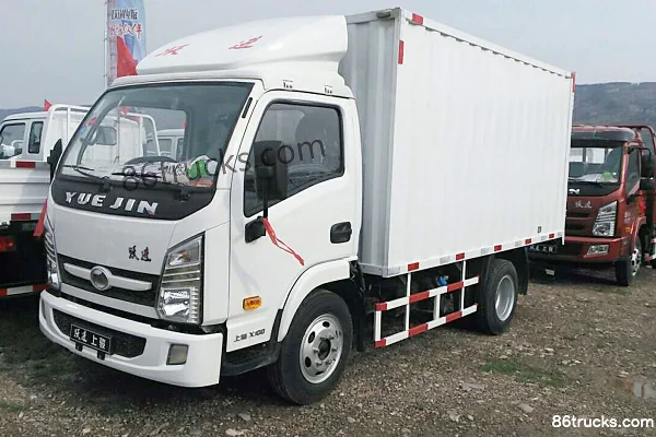 Yuejin Shangjun X100-28 102hp 4X2(6 wheels) 3.635m Single Row Van Light Truck Exterior (2) | 86Trucks